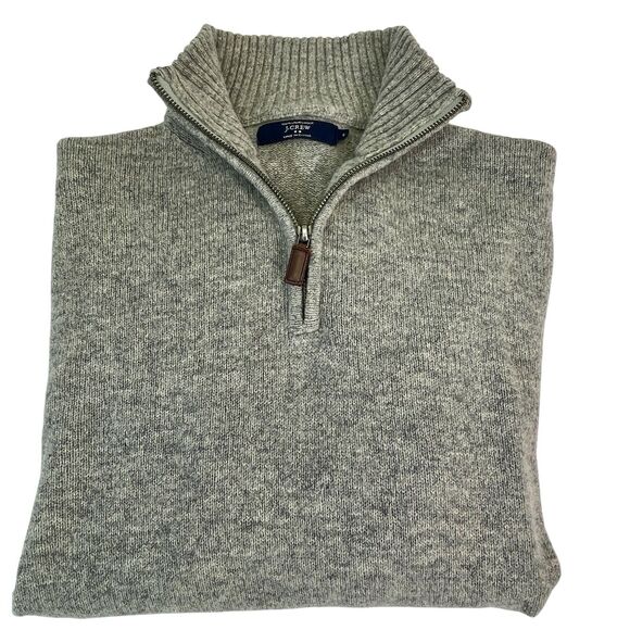 J.CREW Other - J Crew Quarter Zip Sweater Premium Lambswool Mens Sz M Prep Ivy Old Money Luxury